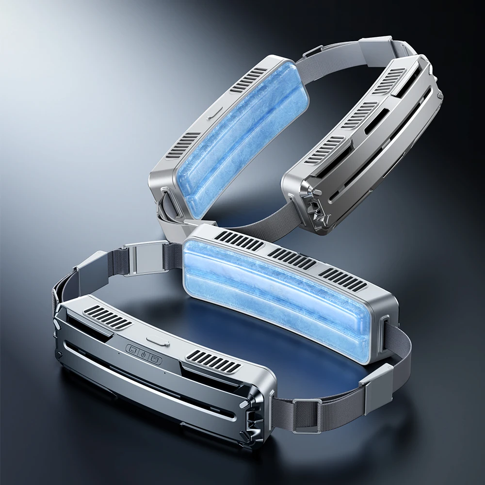 IMYCOO New Design 5000mAh Portable Ice Compress Hanging Waist Belt Fan Rechargeable Cooling Belt Aircondition For Outdoor Travel