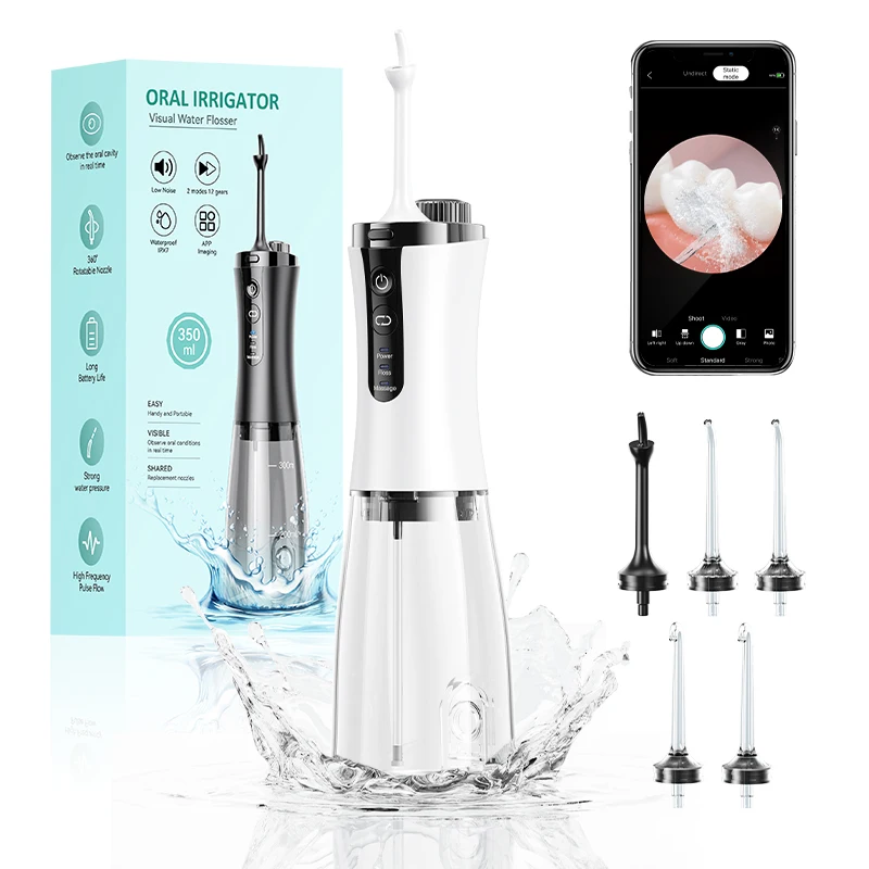 2024 Бестселлер Sunuo C2 Water Flosser портативная Wi-Fi визуальная камера интеллектуальная водяная Флоссер для очистки полости рта Стоматологический Ирригатор