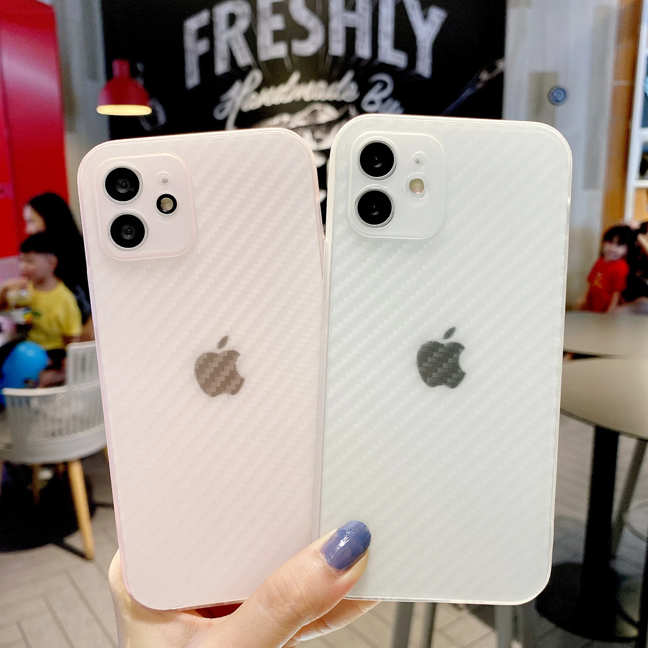 Low price carbon fiber matte translucent Mobile Phone Case for iPhone 7 8p XS XR 11 12 13 pro max cover