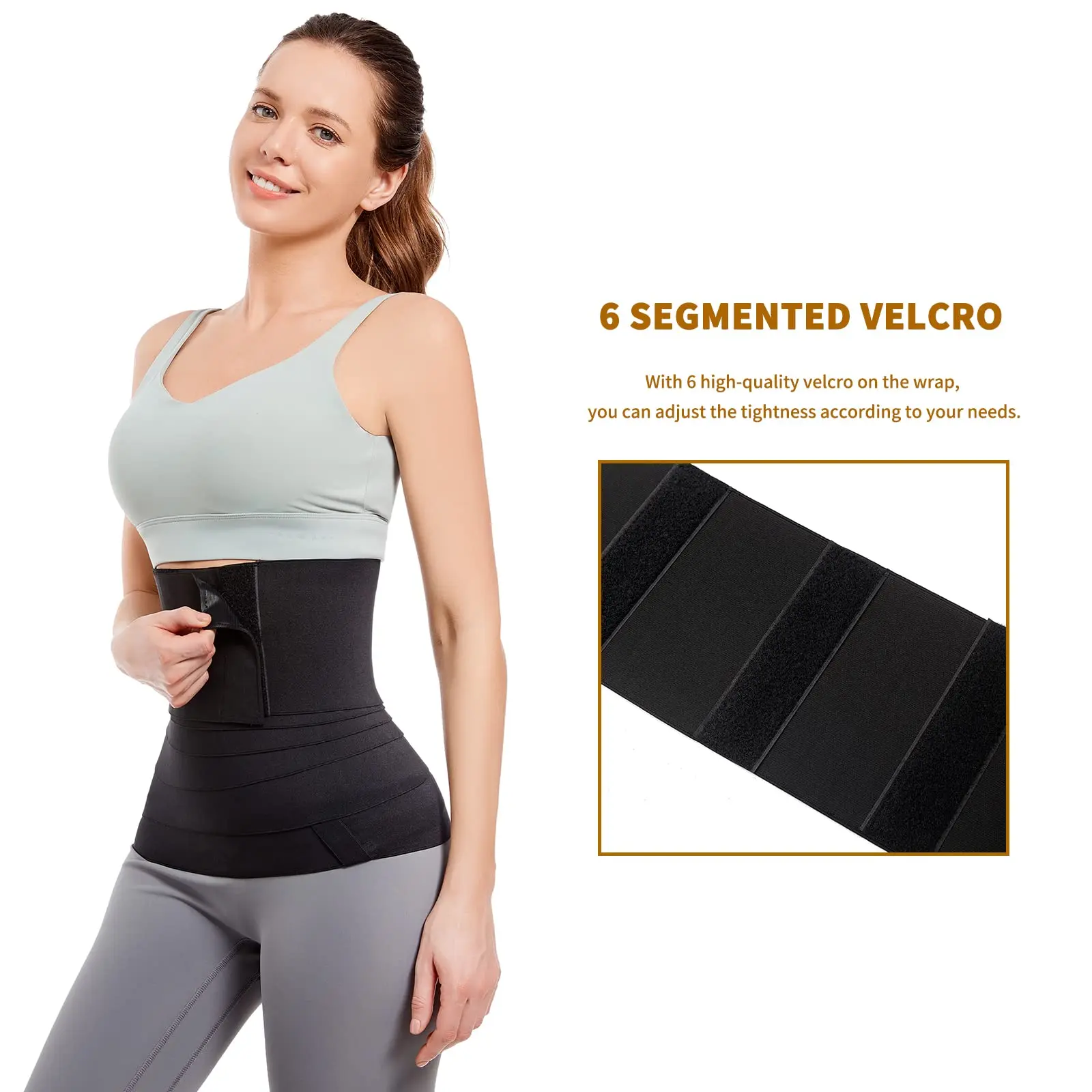 Waist Trainer For Women Plus Size  Band Waist Wrap for Stomach Body Wrap Bandage Tummy Wrap Waist Training