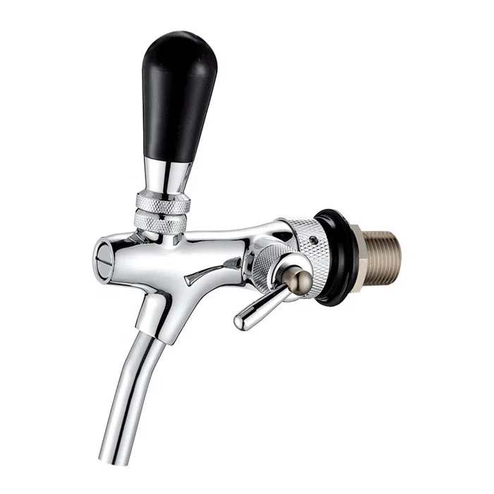  Keg Beer Dispensing System Adjustable Draft Chrome Plated Stainless Steel Tap Flow Control