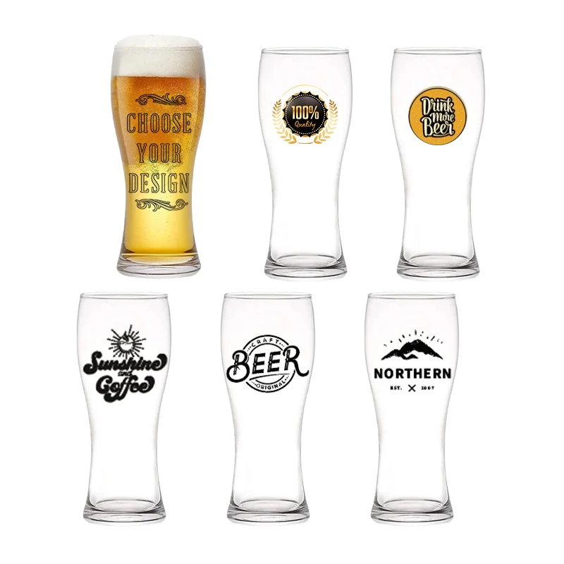 Pilsner Custom Wholesale Craft Beer Glasses Wheat Beer Glasses Drinking Glassware Pint Glass Carton Box Party Beer Steins