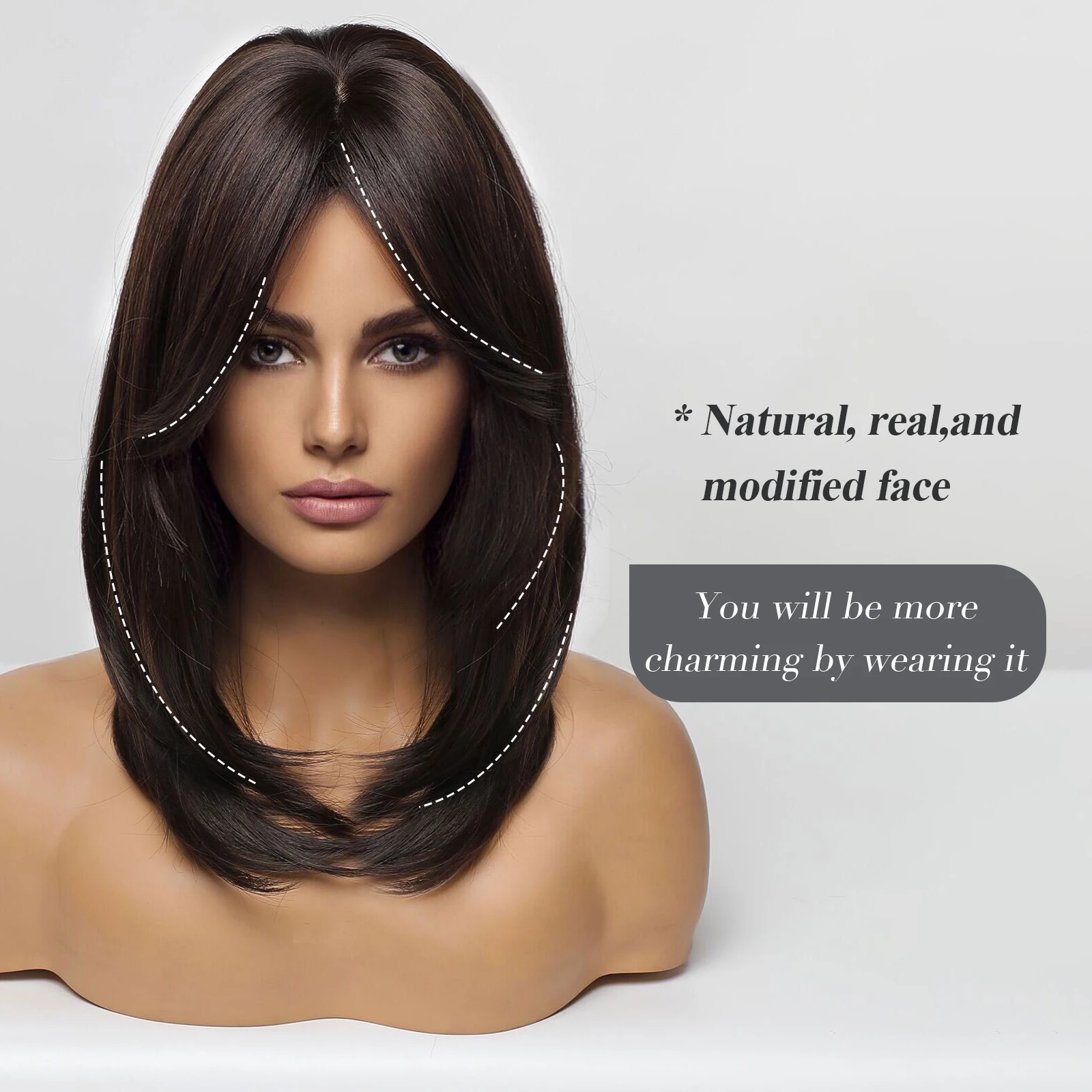 High Quality Top Selling Most Popular Long Ombre Blonde Synthetic Hair Wig for Women