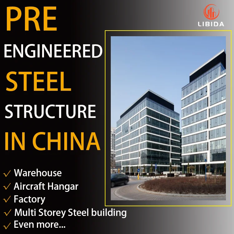 Modern Prefab Steel Structure Building Prefabricated Warehouse/Workshop/Aircraft Hangar/Office Construction Material