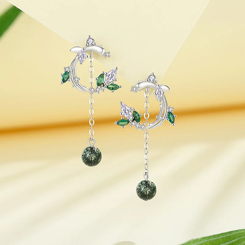 jewelry ladies branch rattan 925 sterling silver crystal necklace sterling silver fashion jewelry pendent necklaces