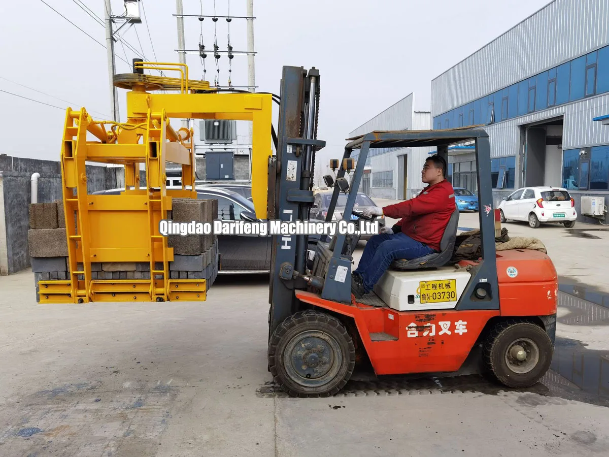 forklift clamp attachments for handling various kinds of block and brick