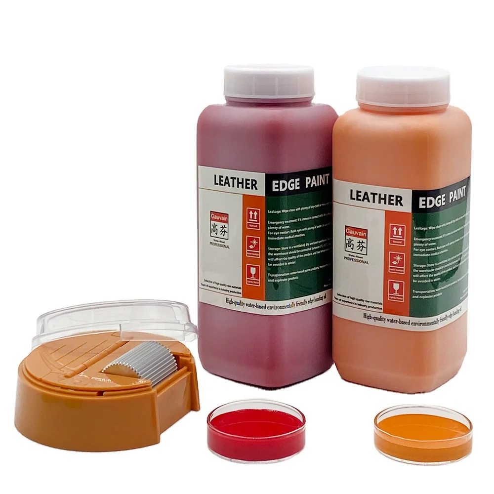 Advanced series water based polyurethane edge ink different colors raw edge leather edge paint