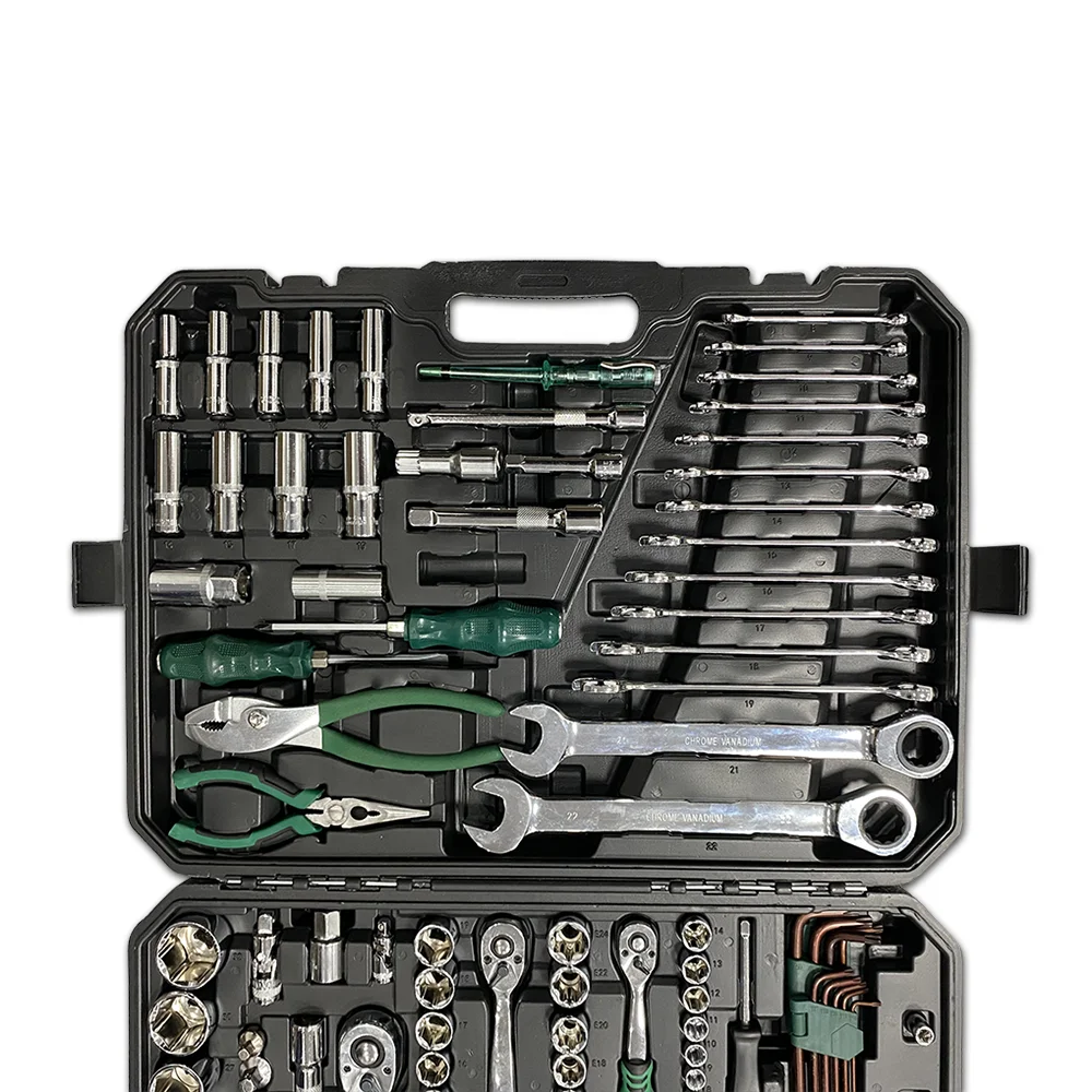 161 pieces socket wrench set hardware tools kit with mirror polished surface