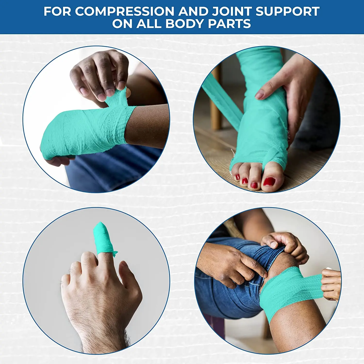 Factory Directly Sale Self-Adhesive Non Woven Cohesive Bandage Elastic Bandage for Skin Care