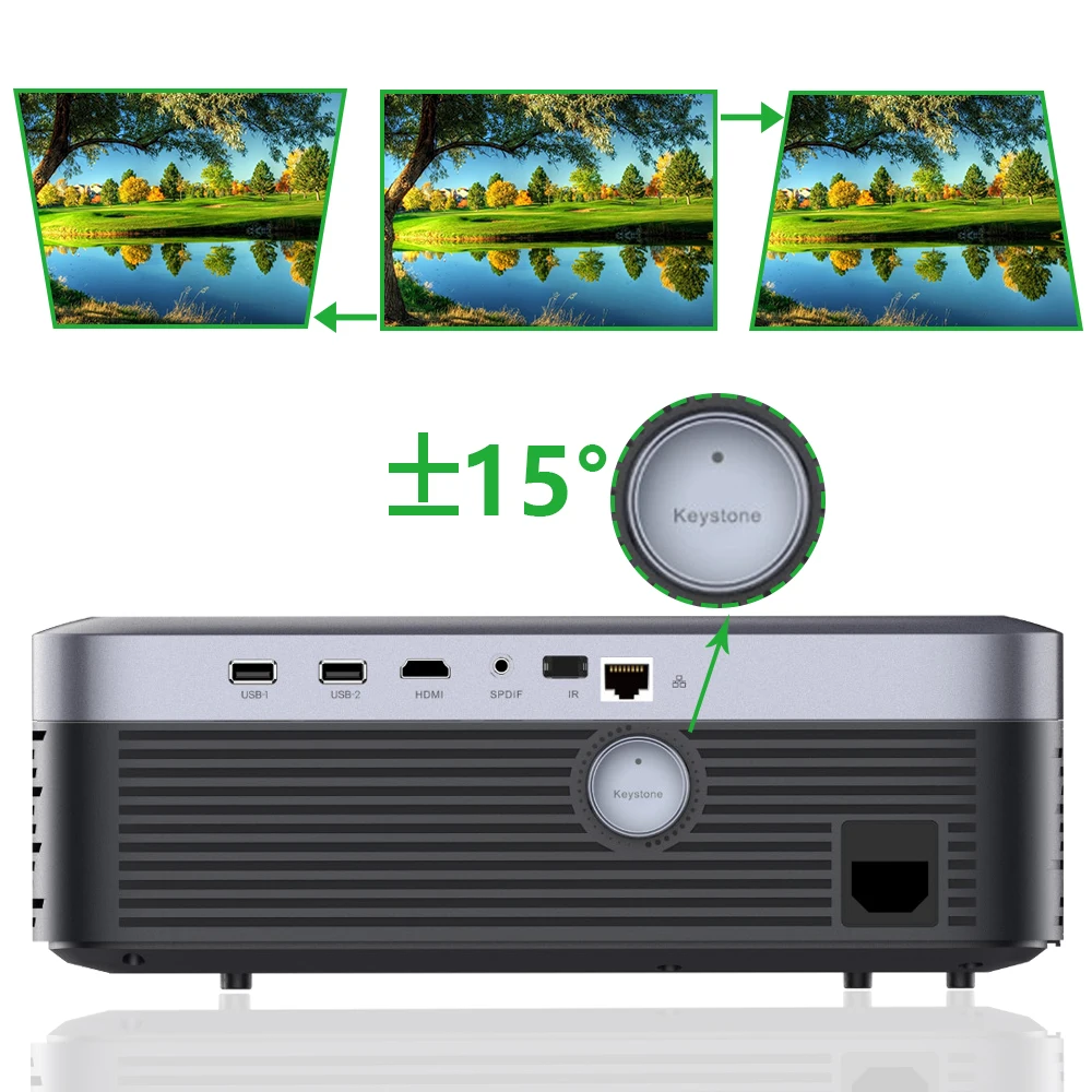 [4K LED Projector] Retailer Hot Selling New lNative Full HD 1080P 4K Supported High Resolution Home Film Theater Projector