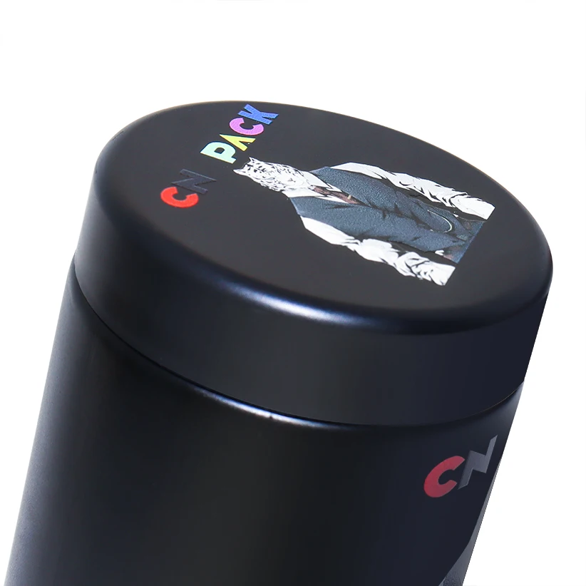 Матовые стеклянные банки 2 3 4 унции 7 г для цветов черный контейнер хранения под УФ-лампой изготовленный на заказ матовый с защитой от запаха защиты детей