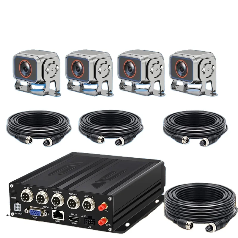 4-канальный 8-канальный видеорегистратор 4g Gps мобильный автомобильный камера с 1080P камерой SD-карта и жесткий диск