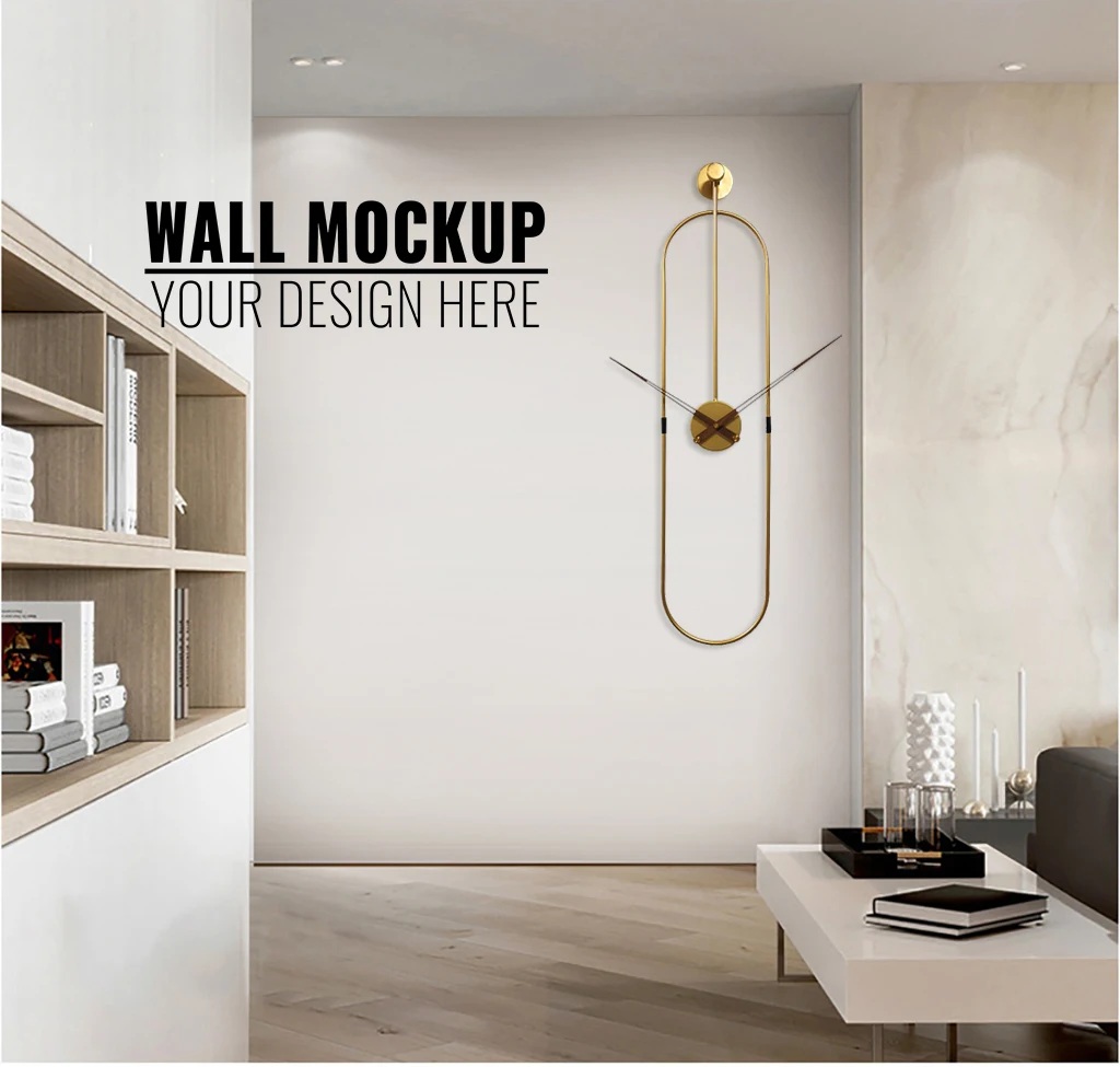 Modern fashion clock decorative Nordic living room metal decorative Spanish simple light luxury clock