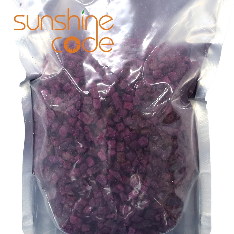 Sunshine Code Freeze Dried Purple Sweet Potato Diced Baked Potato Chips Crispy With Low Price