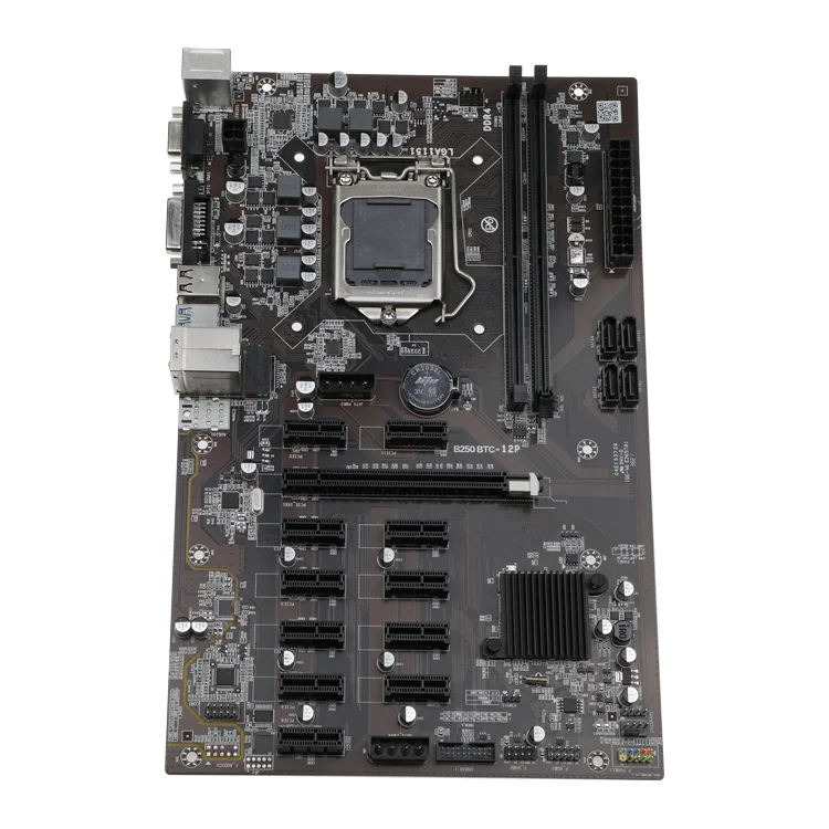 Материнская плата JOEGE 12GPU B250 Min ing EXPERT LGA 1151 16 Гб DDR4 2400 МГц B250 12 слотов 12PCI материнская плата