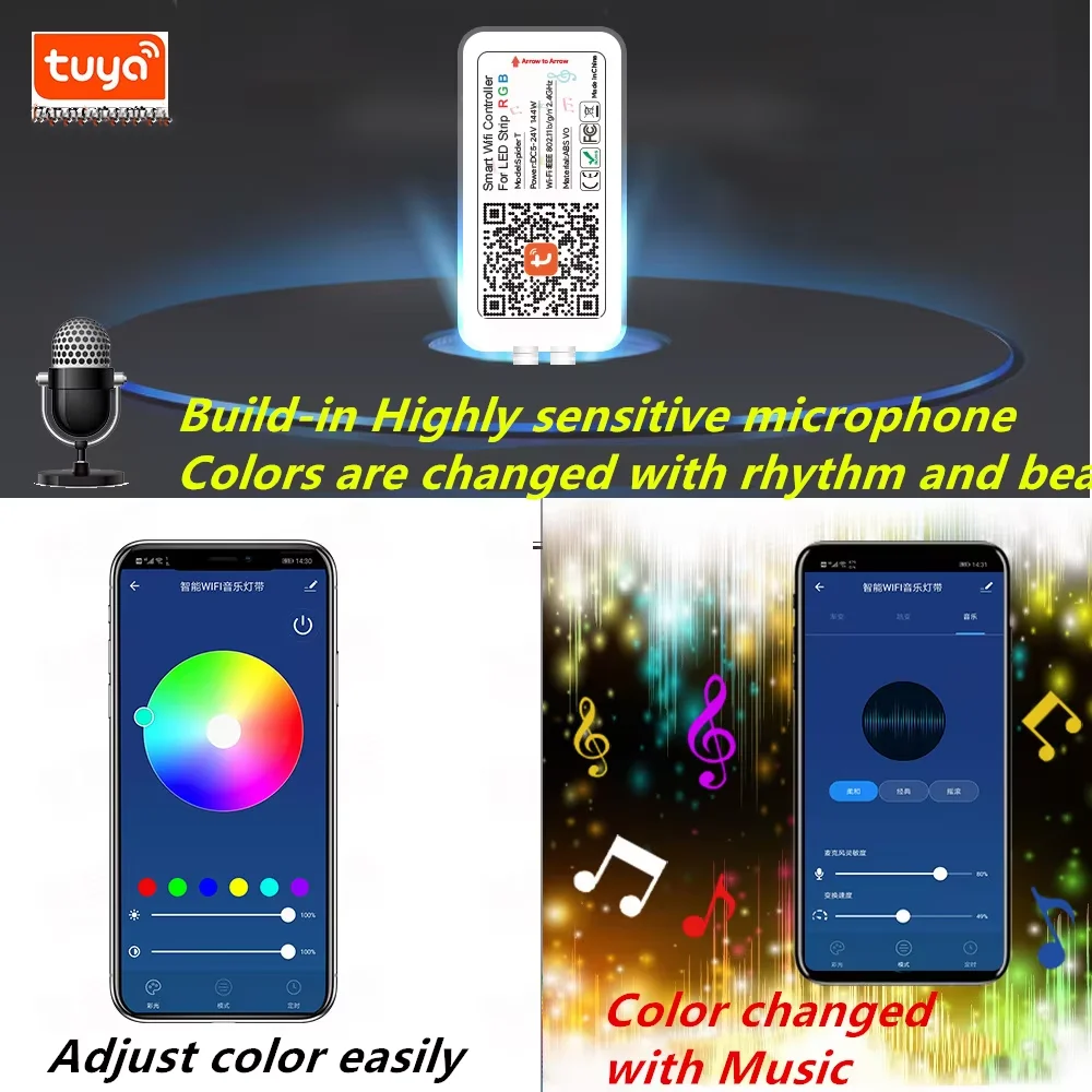 Tuya wifi smart home app compatible google amzn led fiber optic light tuya light engine