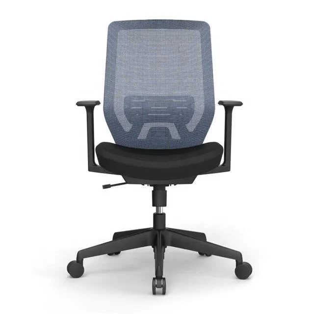 Офисное офисное кресло со средней спинкой, хорошая сетчатая рама, с нейлоновой основой, с колесами