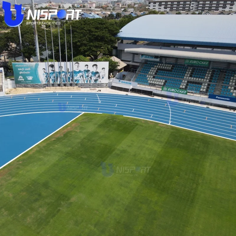 Unisport Approved Prefabricated Rubber Running Track Sport Flooring Running Track For School