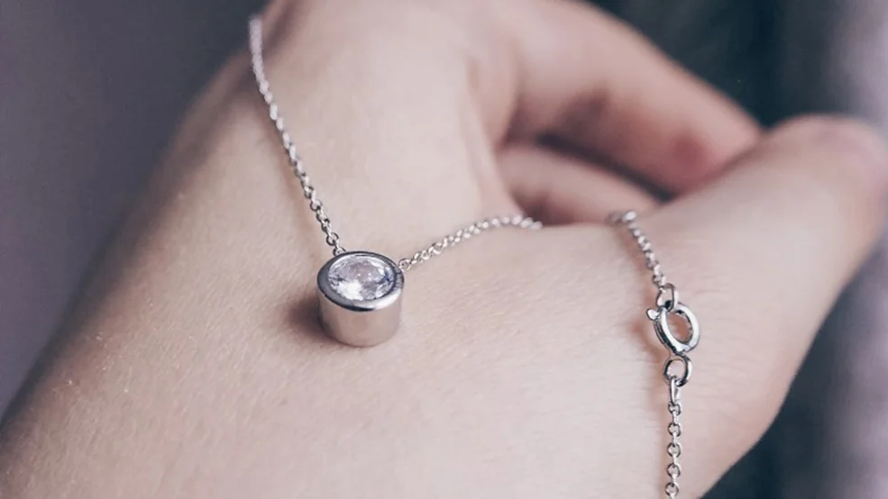 New design stainless titanium steel 12 colors personalised birthstone pendant necklace jewelry gifts