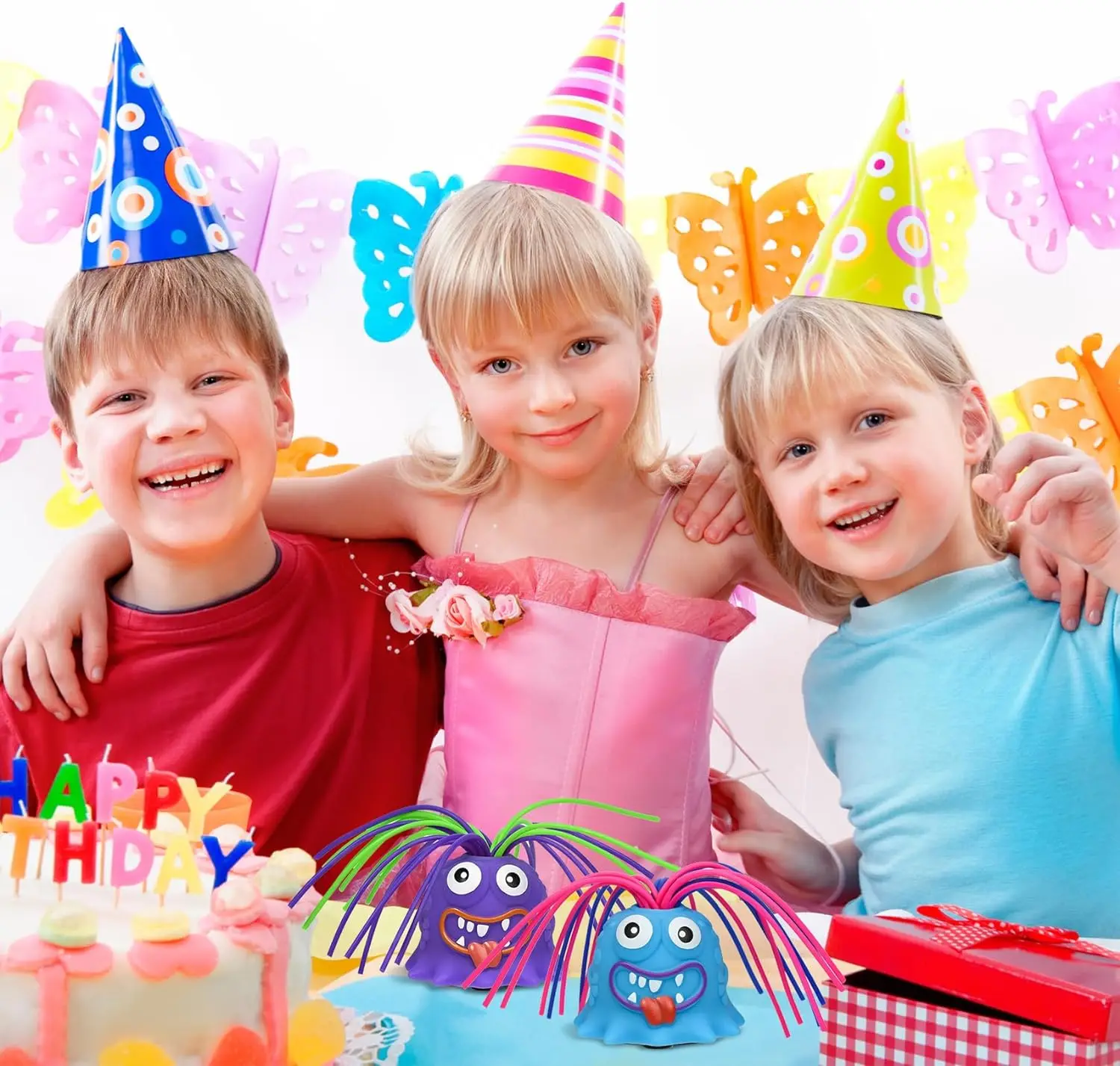 2023 New Innovative Design Funny Gag Joke Gifts Fidget Toys Squeeze Screaming Monster Pull Its Hair Toys For Kids