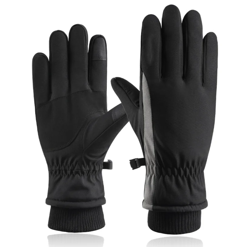 Outdoor winter gloves touch screen cotton warm waterproof bike riding gloves
