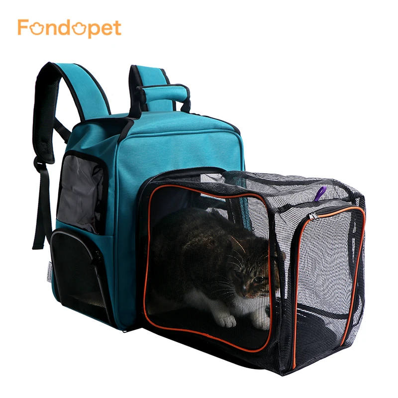 
Fondopet Waterproof Polyester Mesh Pet Backpack Dog Stroller Trolley Carrier Pet Cat Dog Wheel Carrier Pet Trolley 