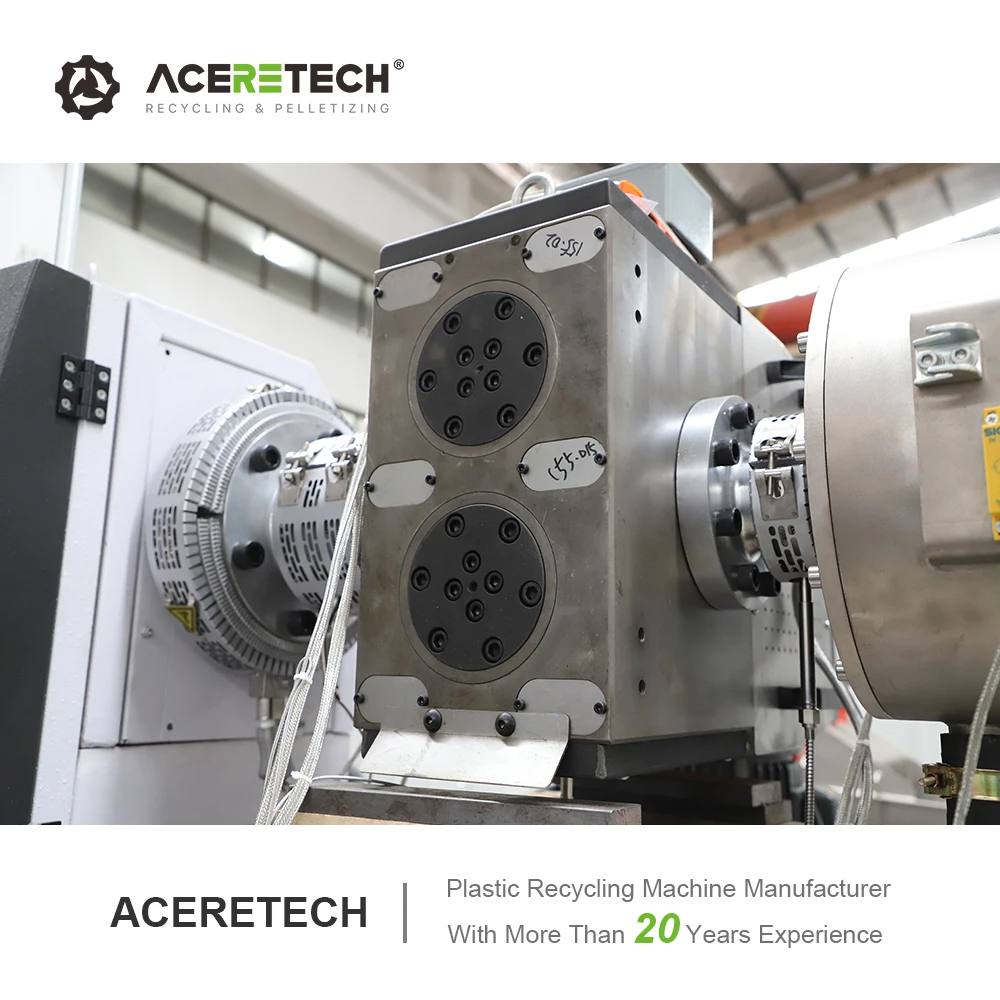 High Output ASE Waste Plastic HDPE Bottle Flakes Recycling Single Screw Extruder Pelletizing Machine