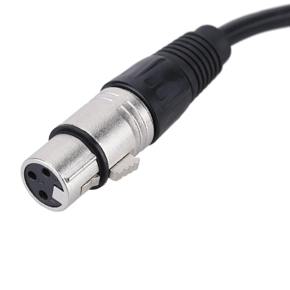 6M High Quality  3Pin Mini XLR Female To XLR Male Microphone Cable