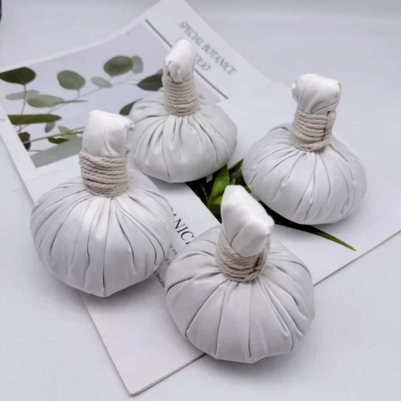 100% натуральный травяной ингредиент Массажный мяч традиционная терапия для тела шар на заказ тайские травяные компресс-шарики