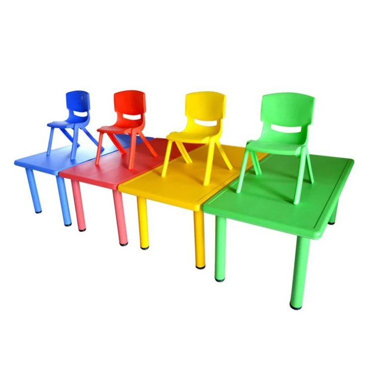 Оптовая продажа, детский пластиковый стол, набор для обучения и игр, портативный стол для школы, домашняя игра