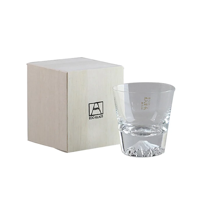 Mountain Fuji glass made in Japanese sake glass wisky rock highball