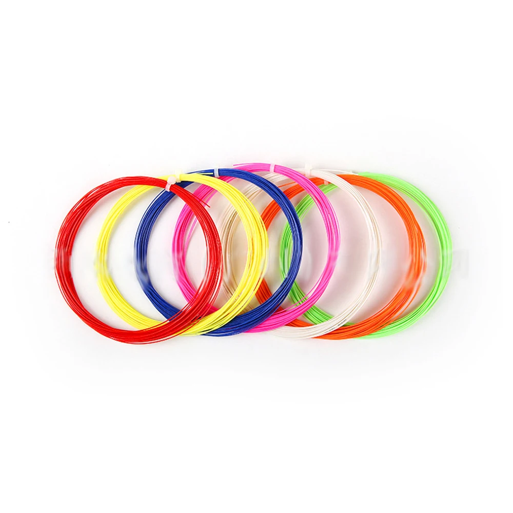 Bulk Wholesale Badminton Racket String High Flexibility Training Nylon Racquet String Line Badminton Repair Accessory