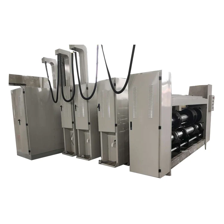 
5 ply corrugated box flexo printer rotary slotter die cutter machine 
