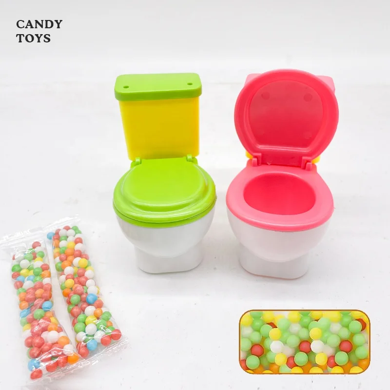 Novelty Funny Plastic Potty Toilet Bowl Toys Candy Toys With Candy For Gifts Children toy candy