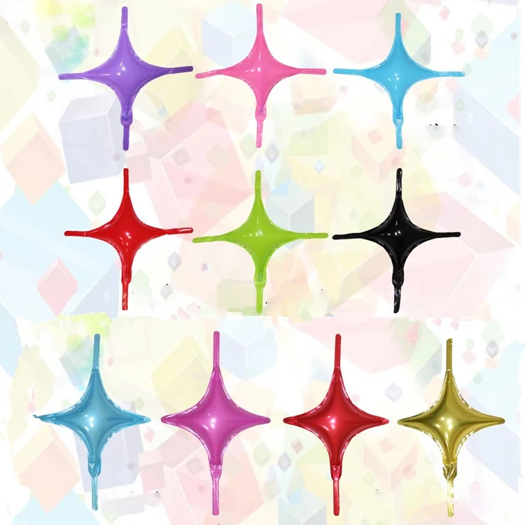 26 Inch Four-pointed Star Aluminum Foil Balloons For Birthday Party Decoration Wedding Helium Star Balloons Supplies
