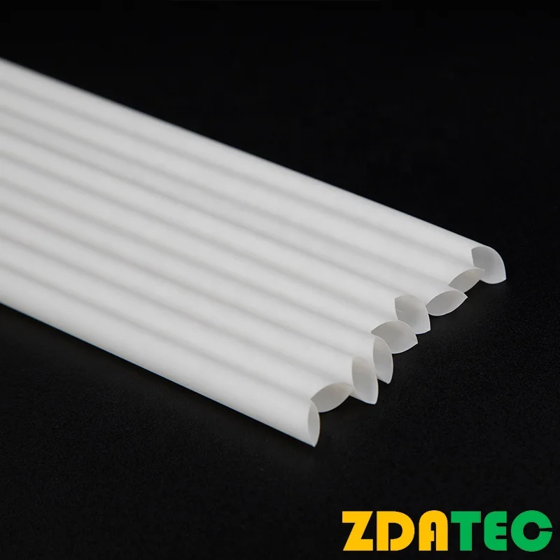 Customizable 6mm 8mm 12mm Disposable Compostable Straight PLA Straws Party Biodegradable Boba Bubble Milk Tea Plastic Straws