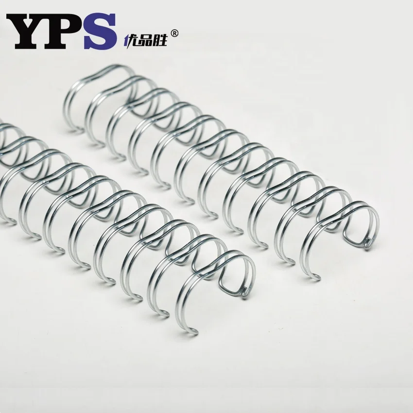 Sliver Color Nylon Coated Notebook Binding Metal Double Loop Wire Coil Ring