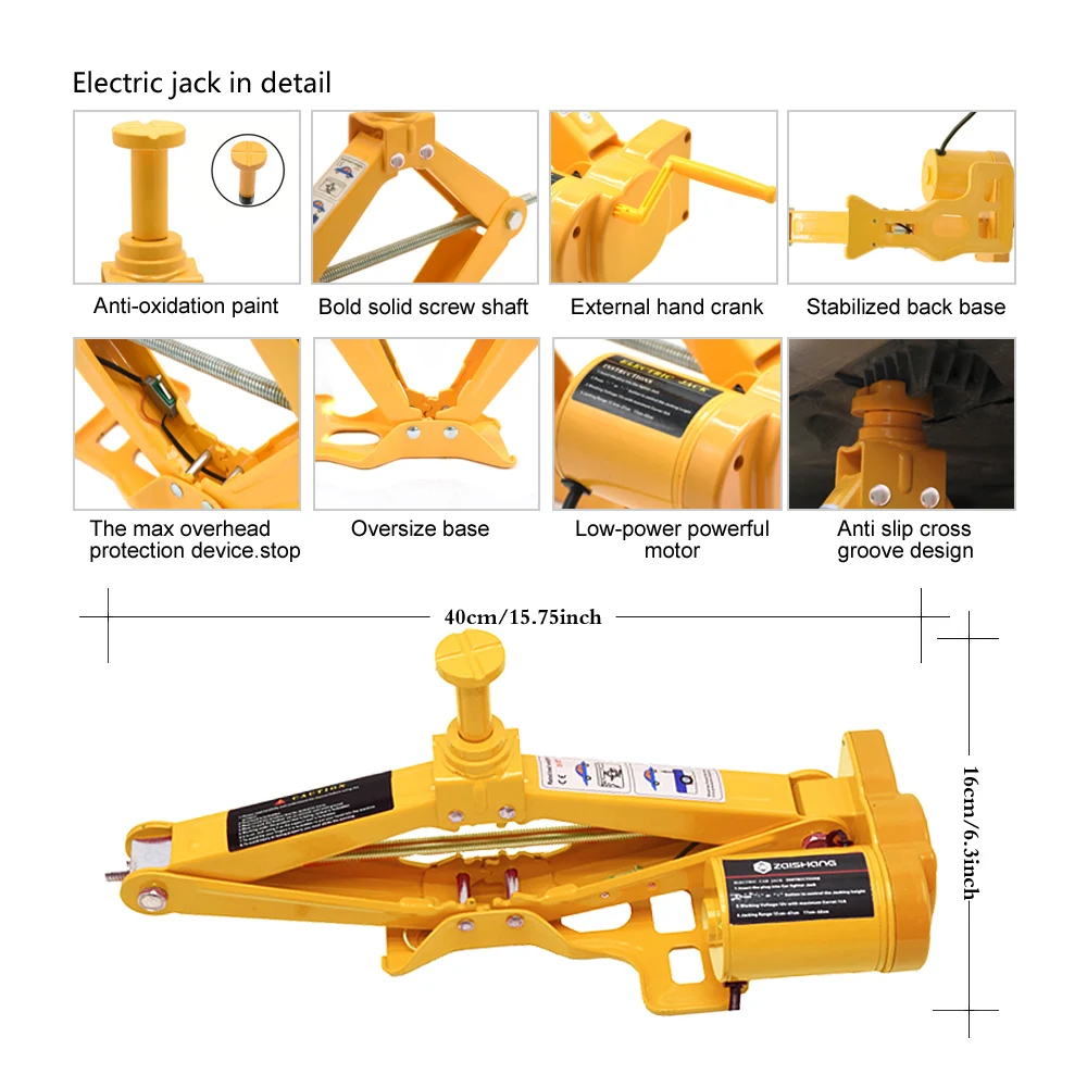 Hydraulic Jack Heavy Duty Car Lift Electric Scissor Car Jack