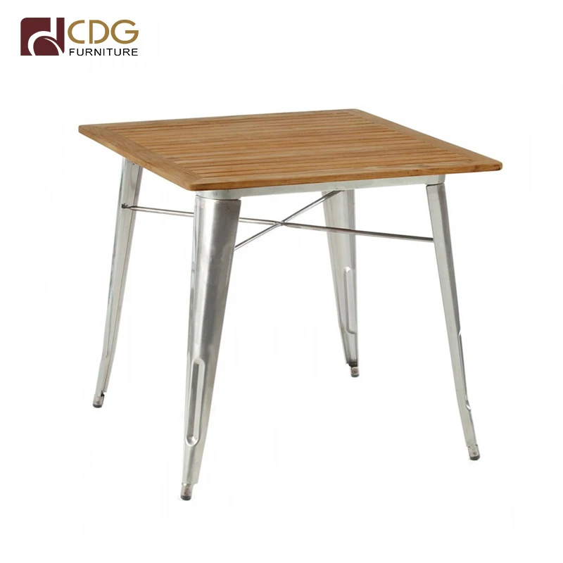 High Quality Restaurant Antique Square Wood Table Tops Coffee Table
