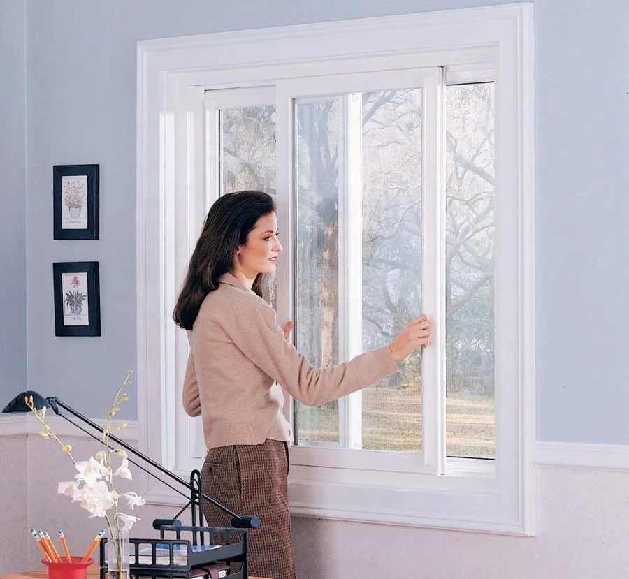 House Glass Sliding Plastic Window Pvc Profile Hurricane Proof Impact UPVC Windows