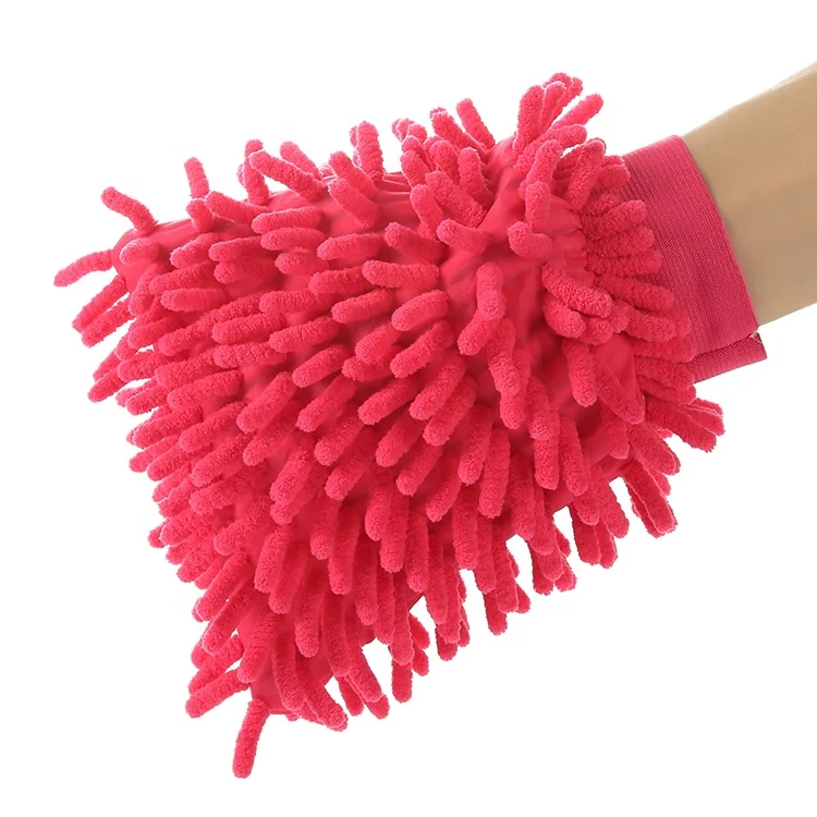 Перчатка из микрофибры, перчатка для мытья автомобиля, цветная перчатка для мытья автомобиля