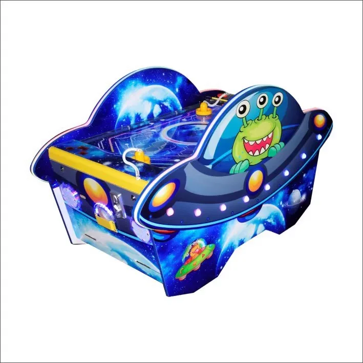 Indoor Amusement Park Air Hockey game machine Two Players coin operated cartoon style electronic air hockey table