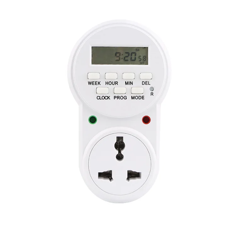 Multi-function Plug Smart Power Socket Digital Timer Switch Energy Saving Adjustable Programmable Setting of Clock/ On/ Off Time