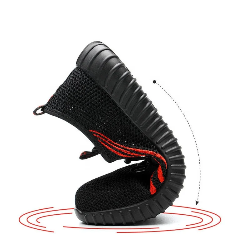 Высококачественная износостойкая Черная Спортивная защитная обувь FUNTA