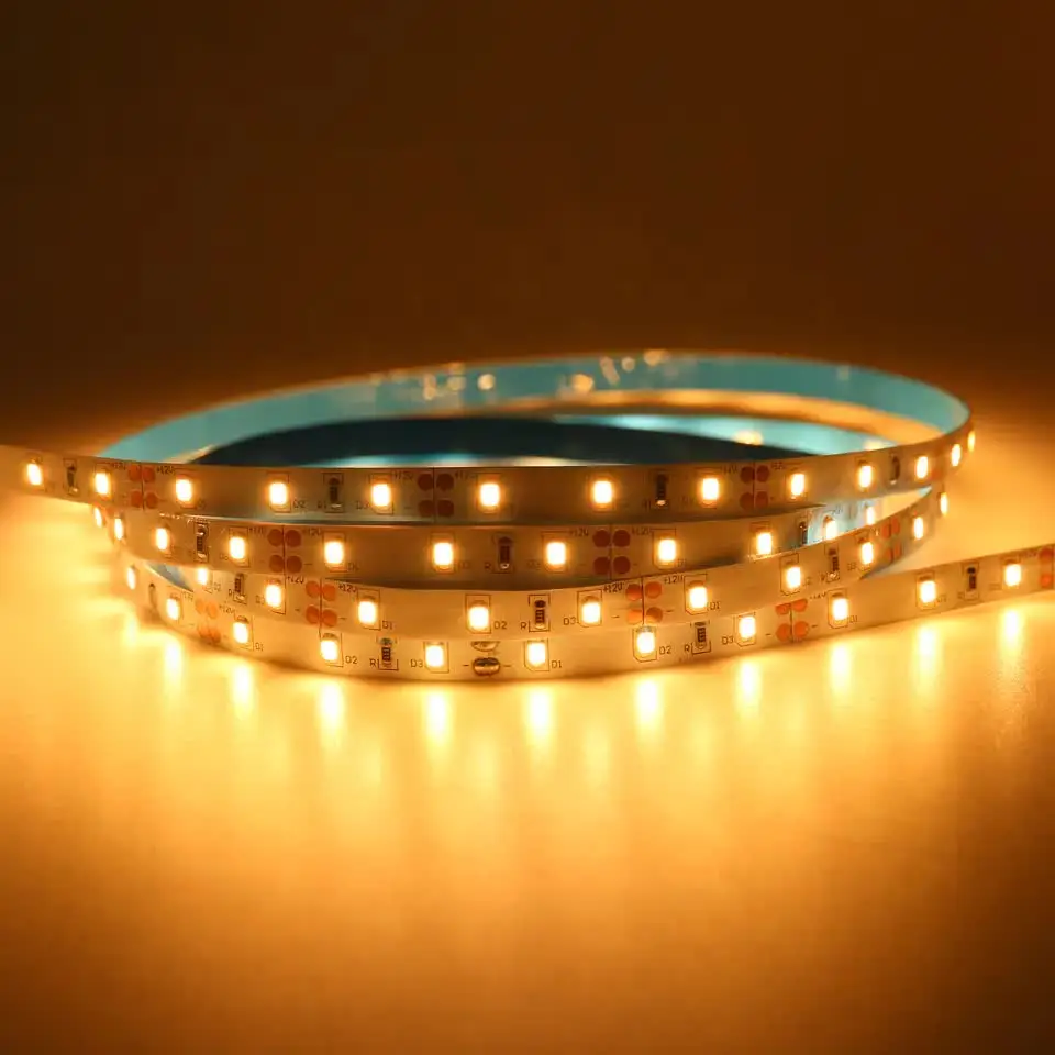 HTD Tape 60 120 240 Leds 5m/roll Waterproof Flexible 24v 5v 12v Warm White Rgb Luces Tiras smd 2835 Led Strip Light