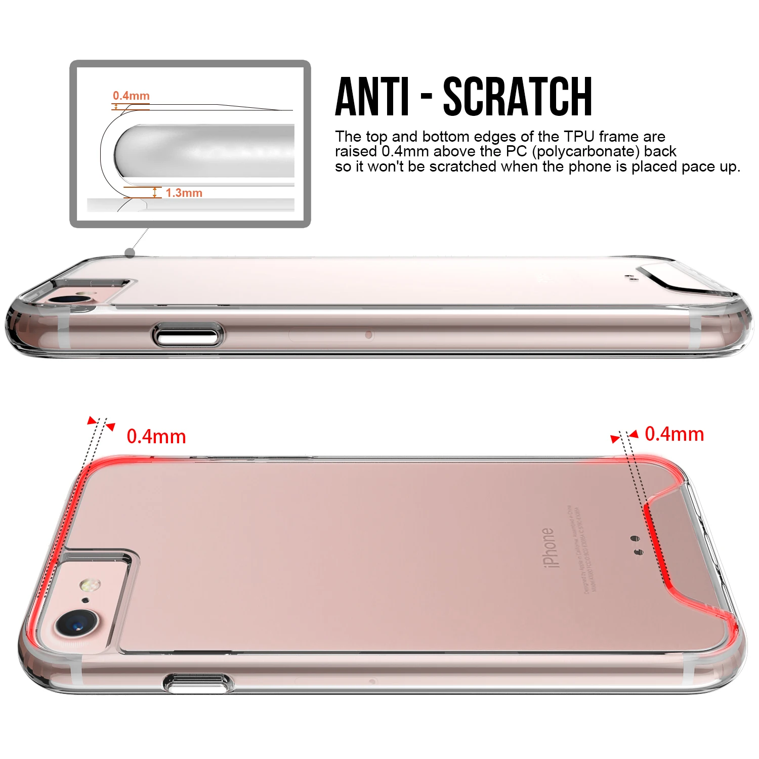 Crystal Slim Phone case Shockproof TPU+PC Space case mobile phone accessories for iphone 7 plus XR XS MAX