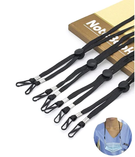 Adjustable Length Face M ask Mascara Lanyard  Handy & Convenient Safety M ask Holder Comfortable Around The Neck Rest& Ear Saver