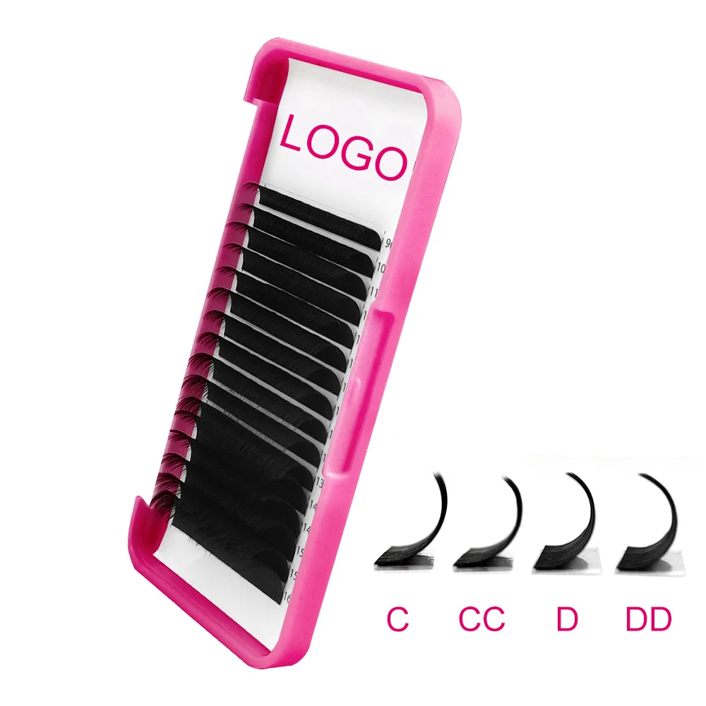 
 Лотки для наращивания ресниц 0,03-0,25, накладные норковые ресницы, Индивидуальные Накладные ресницы из фольги  