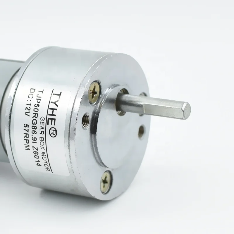 OEM High-Torque Low-RPM 50mm PMDC DC Gear Reductor Motor 9v 12v 24v 50kgfcm 5nm 25w 10w 60rpm 500rmp for Fans CE RoHS Certified