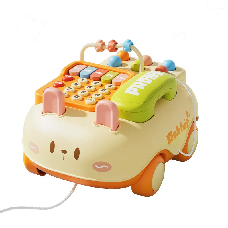 Baby Phone Toy Cartoon Baby Piano Music Light Toy Children Pretend Phone Toddler Early Education